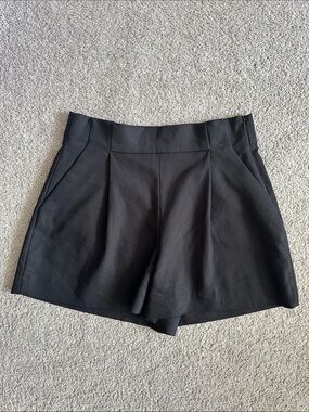 Zara Pleated High-Waist Dress Shorts